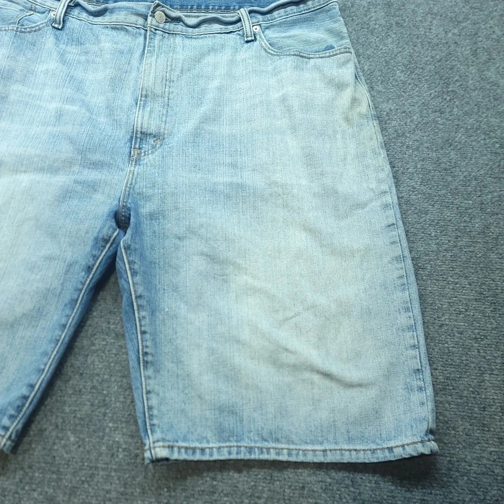 Levis 569 Loose Straight Denim Shorts Mens 44 Light Wash Blue Casual Jean Shorts